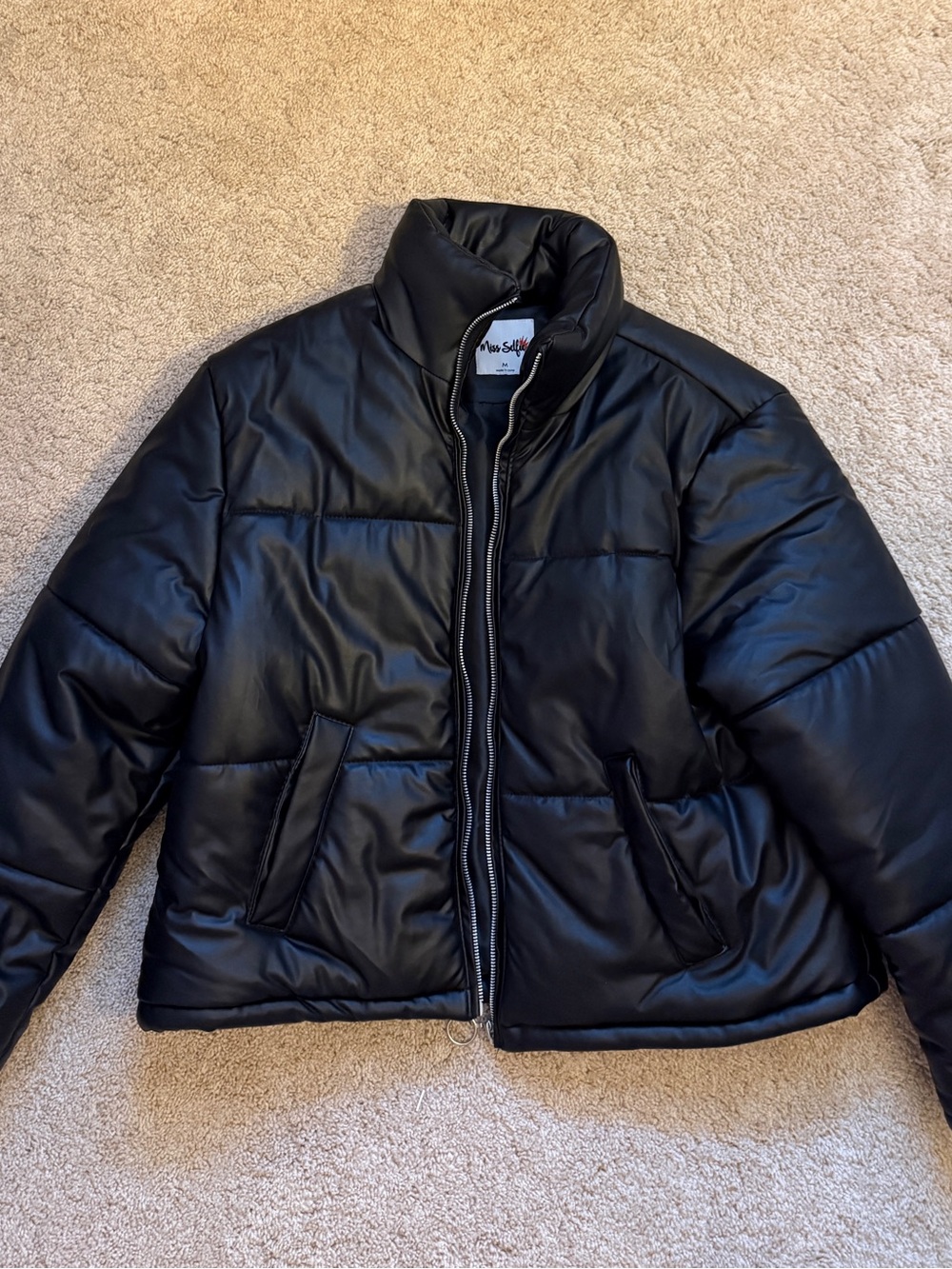 Woman’s Black Puffer Jacket - Unbranded